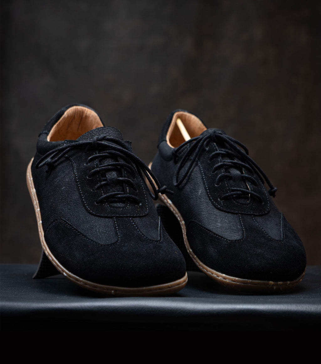 Sneaky Ninjas | Barefoot Retro Trainers Black - Barefoot Shoe Store