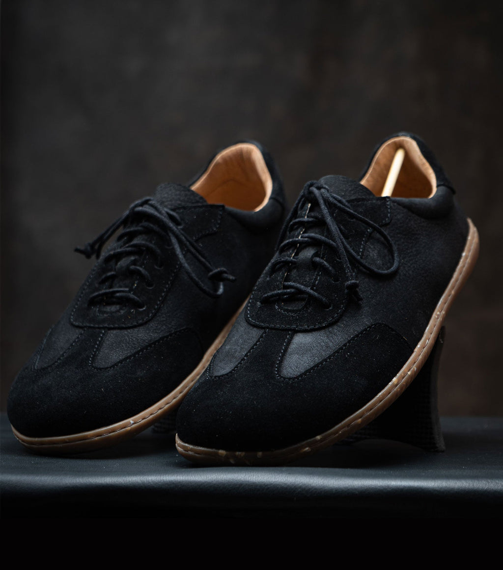 Sneaky Ninjas | Barefoot Retro Trainers Black - Barefoot Shoe Store