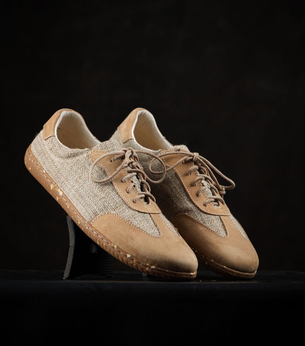 Sneaky Ninjas | Nettle and Suede Barefoot Retro Trainers - Barefoot Shoe Store