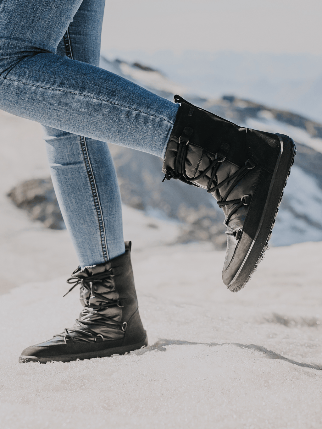 Winter Barefoot Boots Be Lenka Snowfox Woman - Black - Barefoot Shoe Store