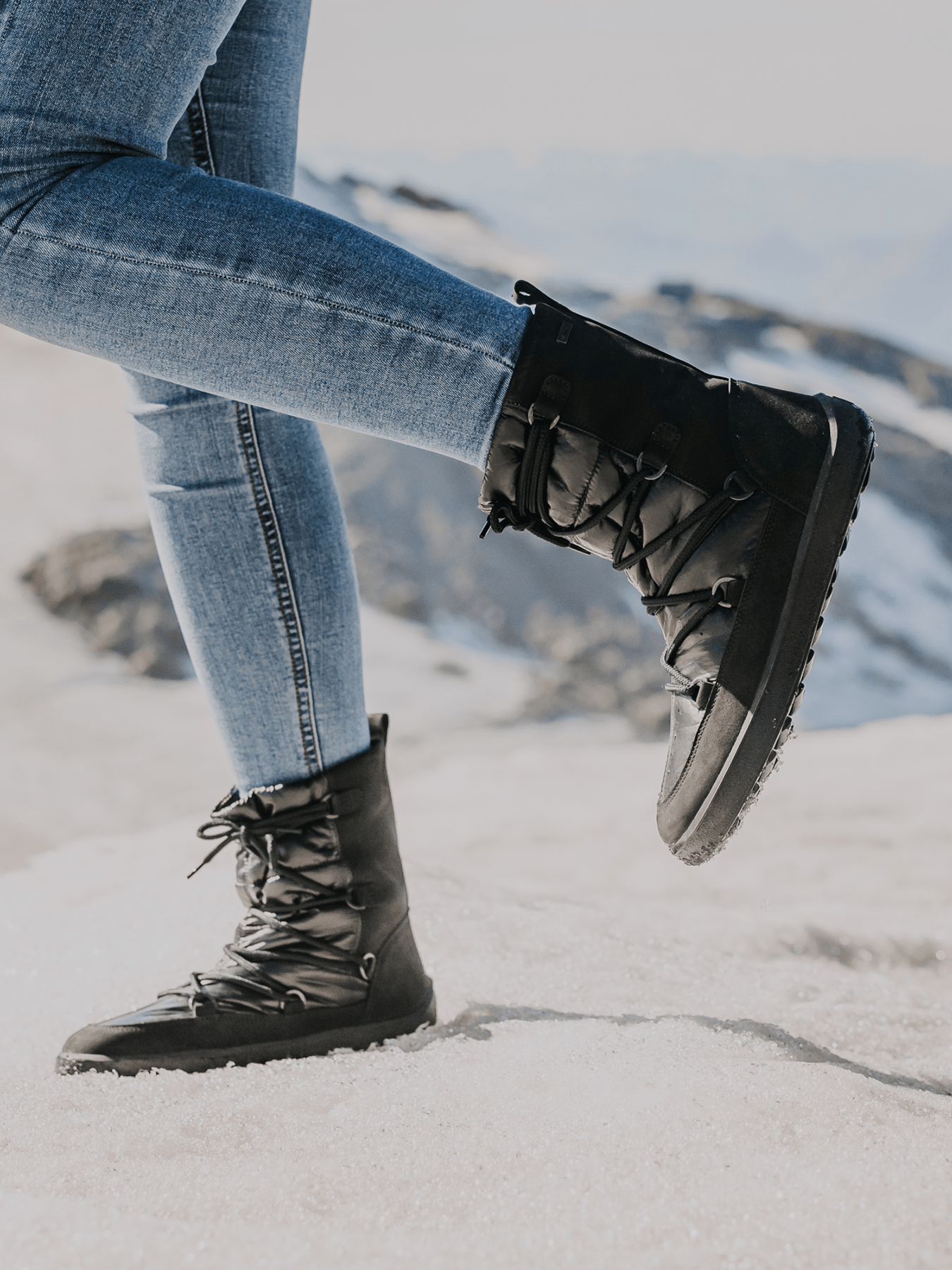 Winter Barefoot Boots Be Lenka Snowfox Woman - Black - Barefoot Shoe Store