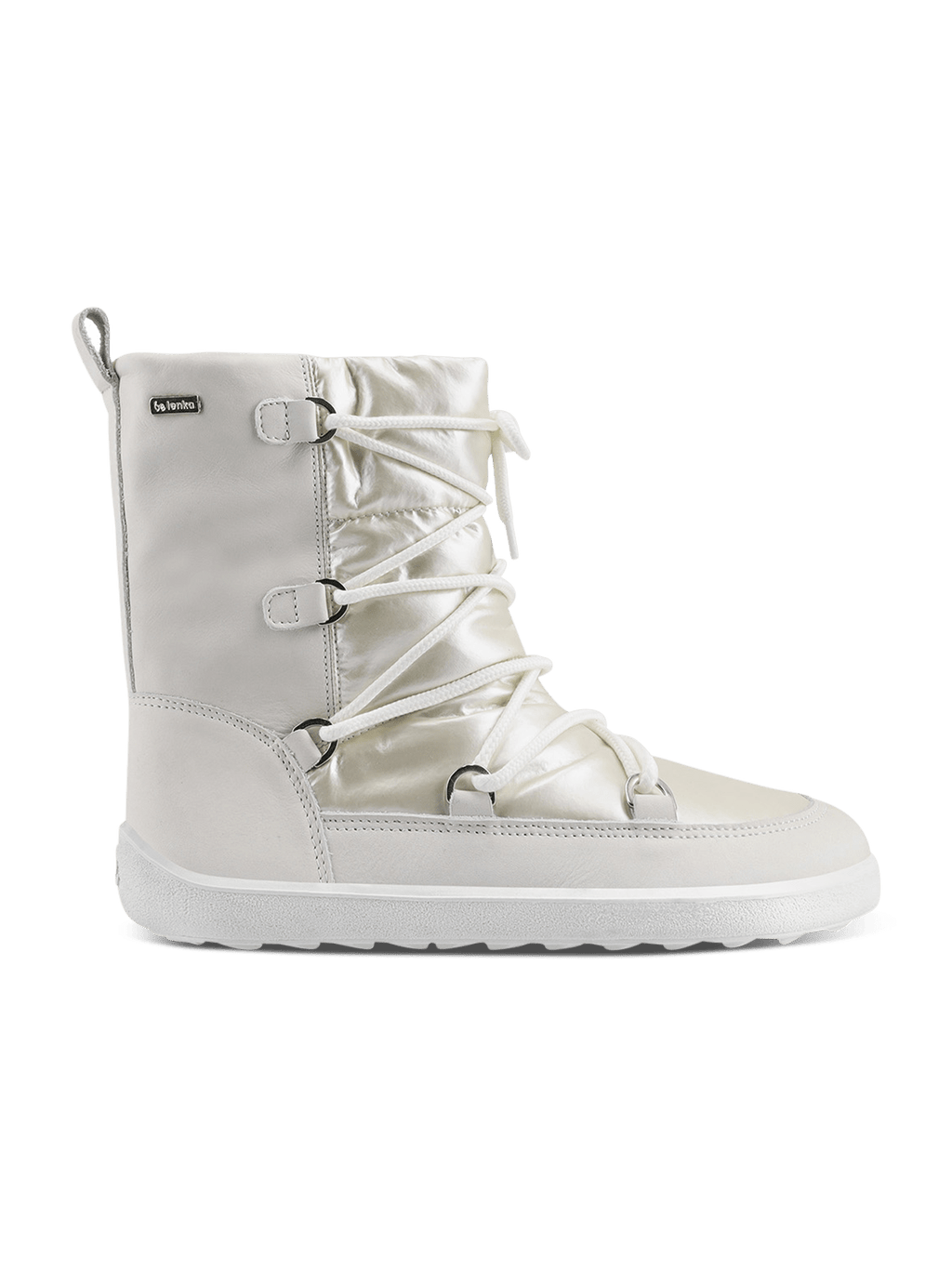 Winter Barefoot Boots Be Lenka Snowfox Woman - Pearl White - Barefoot Shoe Store