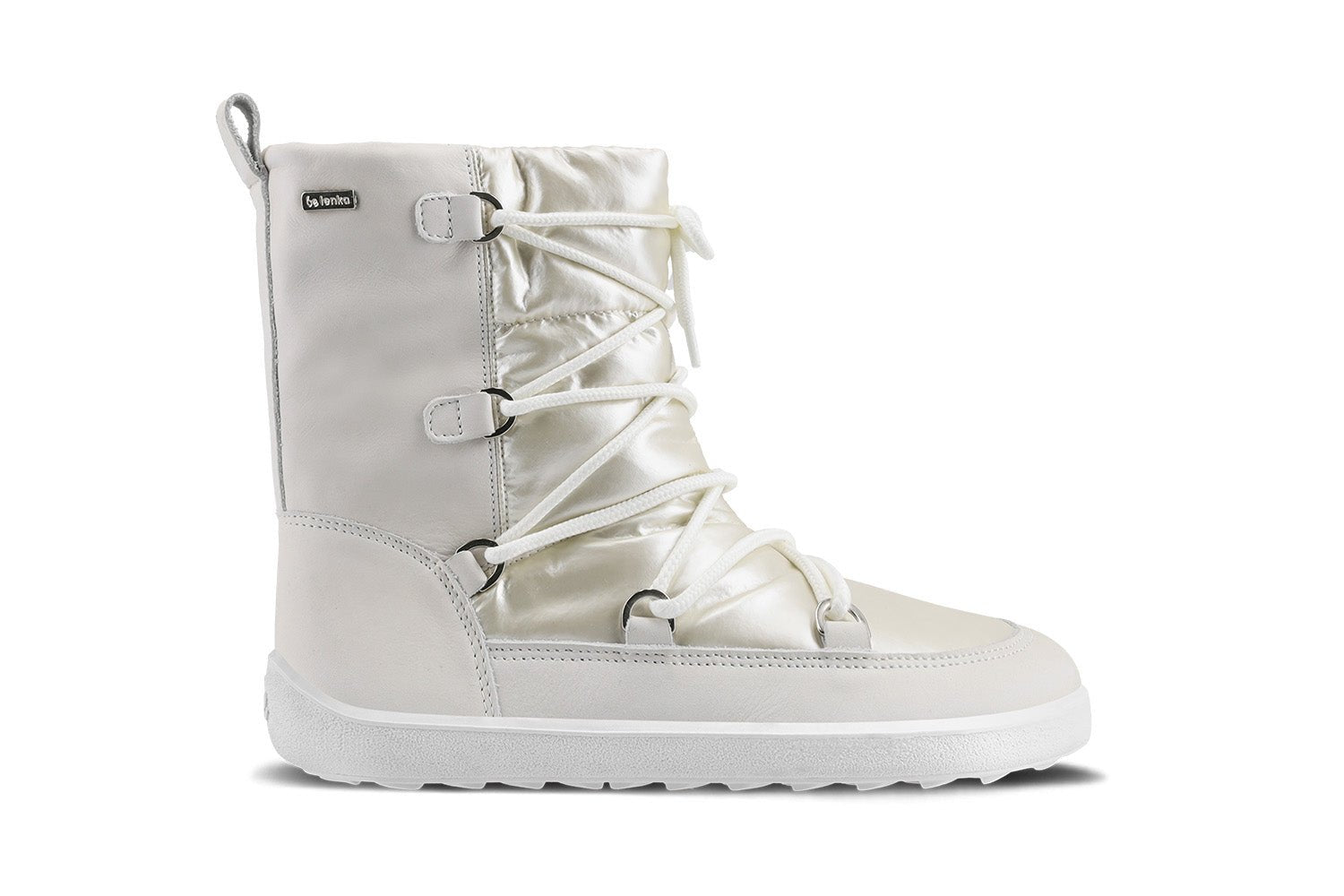 Winter Barefoot Boots Be Lenka Snowfox Woman - Pearl White - Barefoot Shoe Store