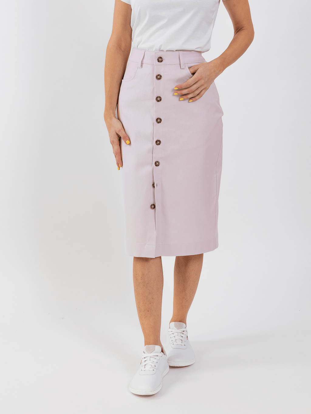 Women's Midi Skirt Be Lenka Essentials - Light Lilac - Barefoot Shoe Store