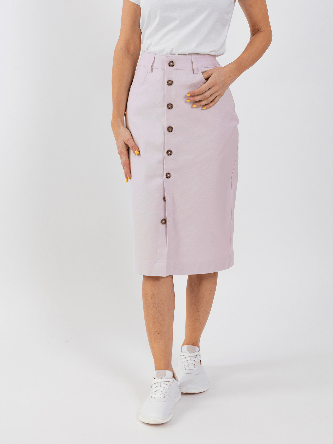 Women's Midi Skirt Be Lenka Essentials - Light Lilac - Barefoot Shoe Store