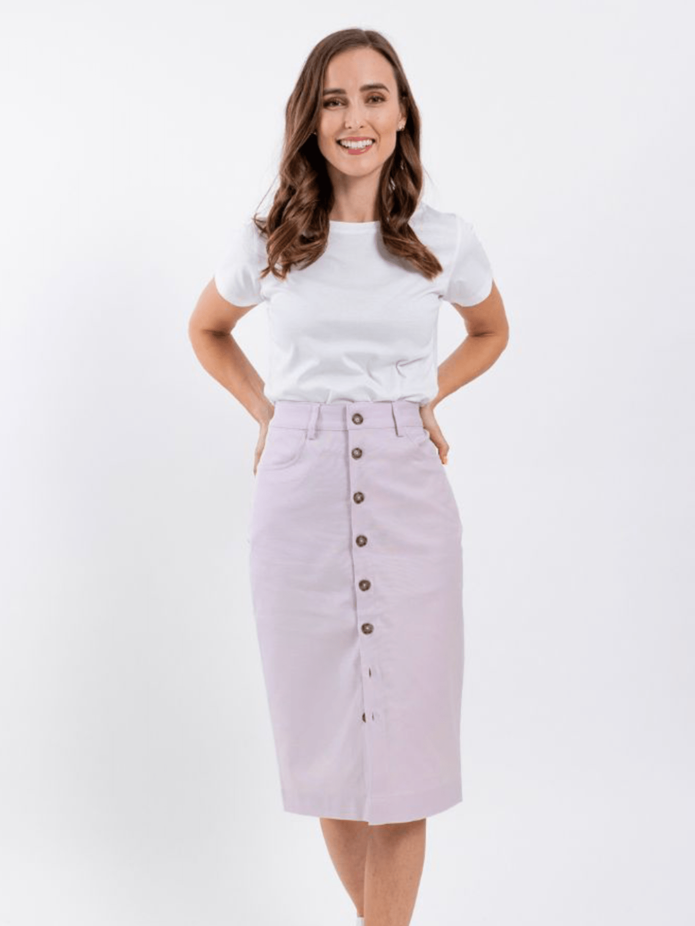 Women's Midi Skirt Be Lenka Essentials - Light Lilac - Barefoot Shoe Store