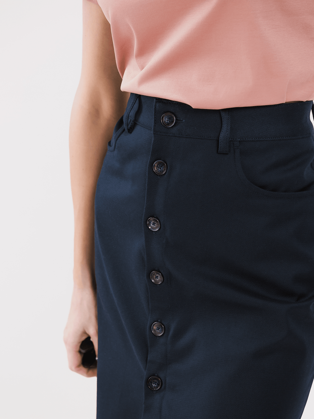 Women's Midi Skirt Be Lenka Essentials - Navy - Barefoot Shoe Store