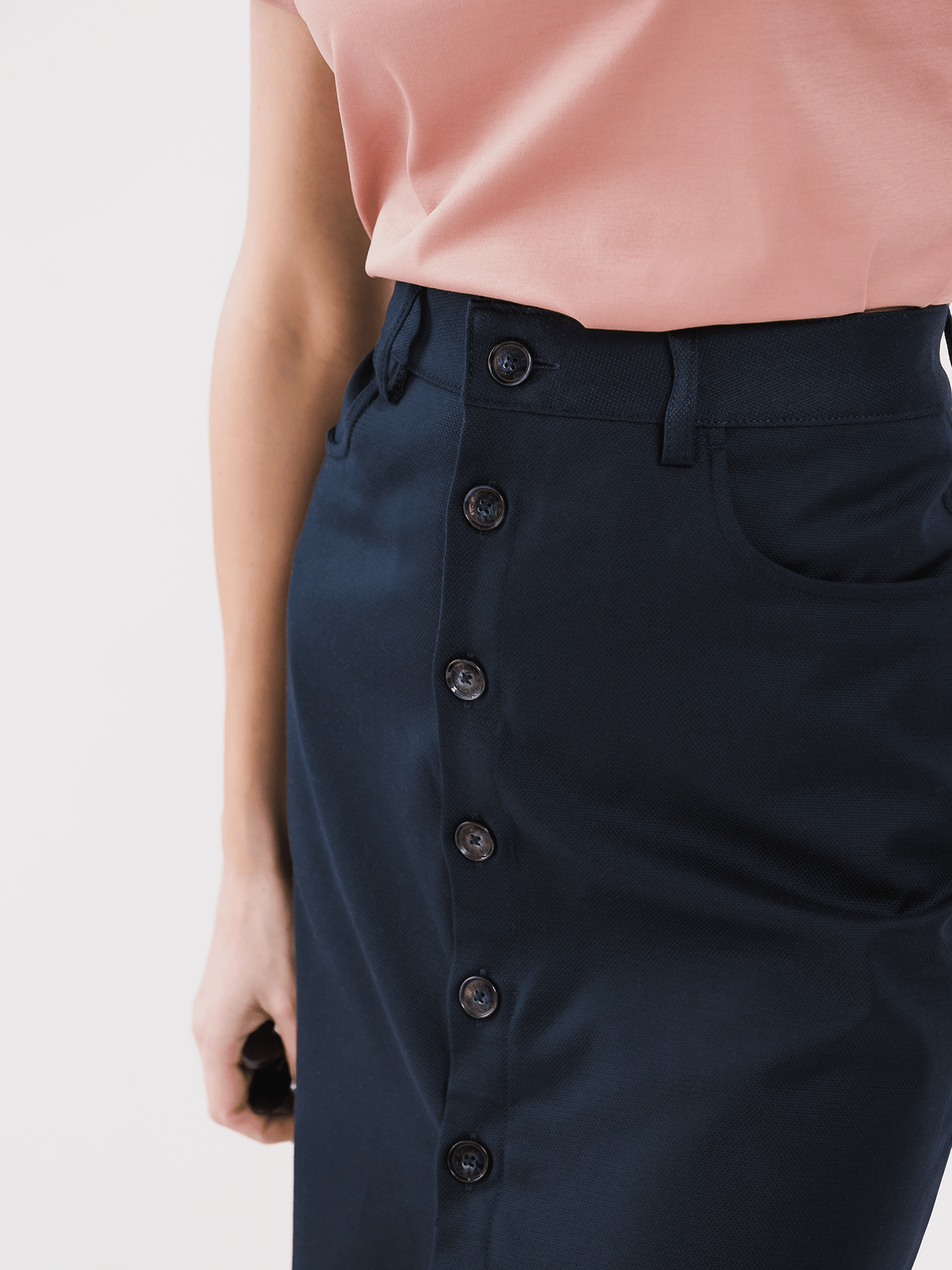 Women's Midi Skirt Be Lenka Essentials - Navy - Barefoot Shoe Store