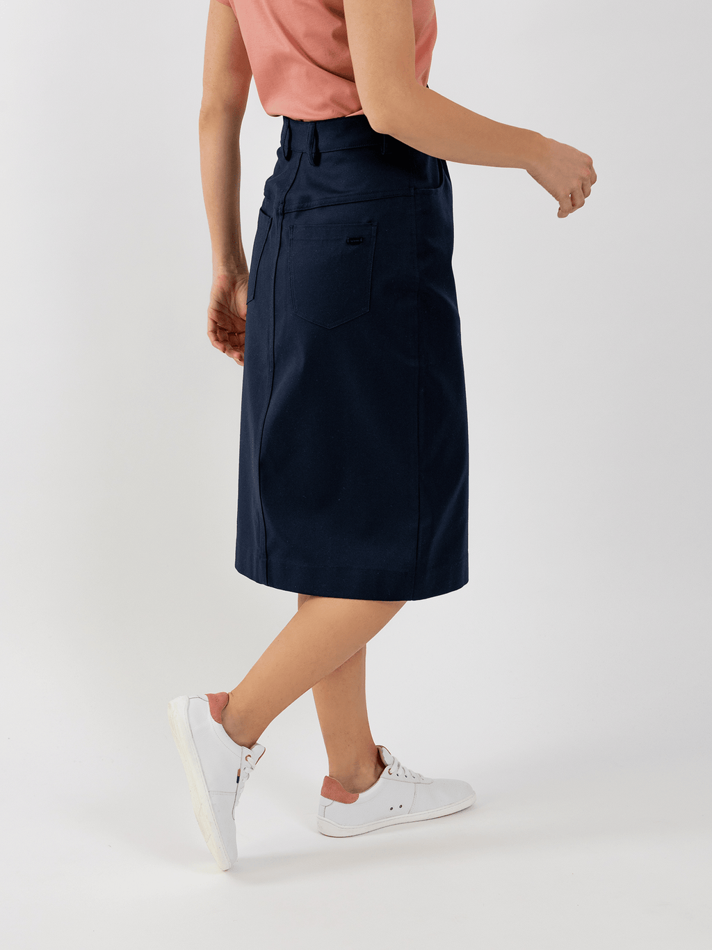 Women's Midi Skirt Be Lenka Essentials - Navy - Barefoot Shoe Store
