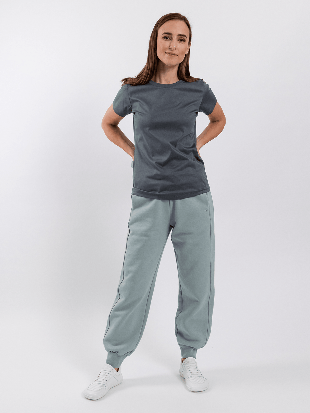 Women's Round Neck t-shirt Be Lenka Essentials - Grey - Barefoot Shoe Store