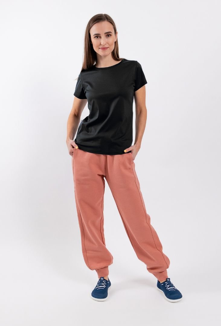Women's Round Neck t-shirt Be Lenka Essentials - Jet Black - Barefoot Shoe Store