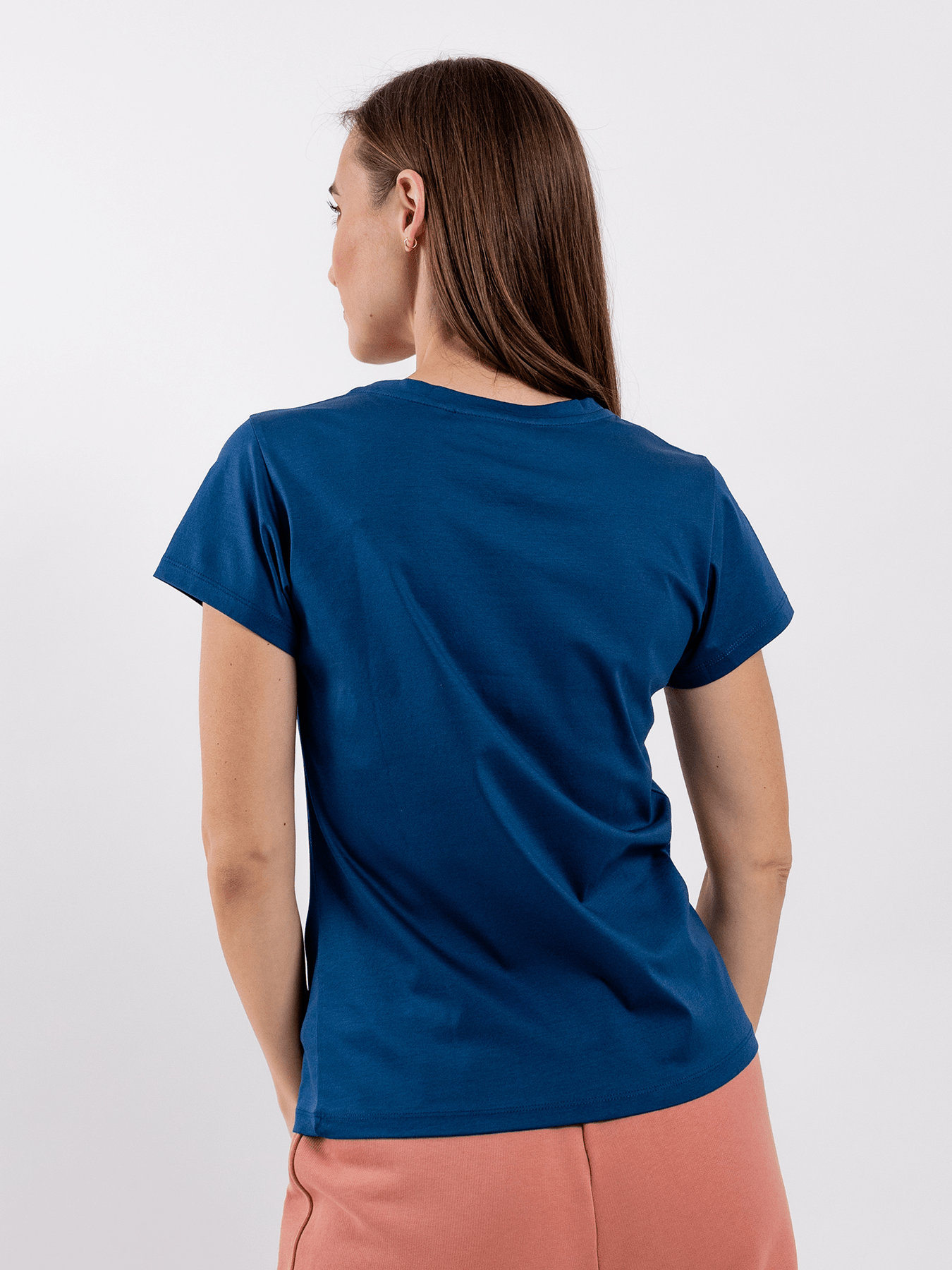 Women's Round Neck t-shirt Be Lenka Essentials - Navy - Barefoot Shoe Store