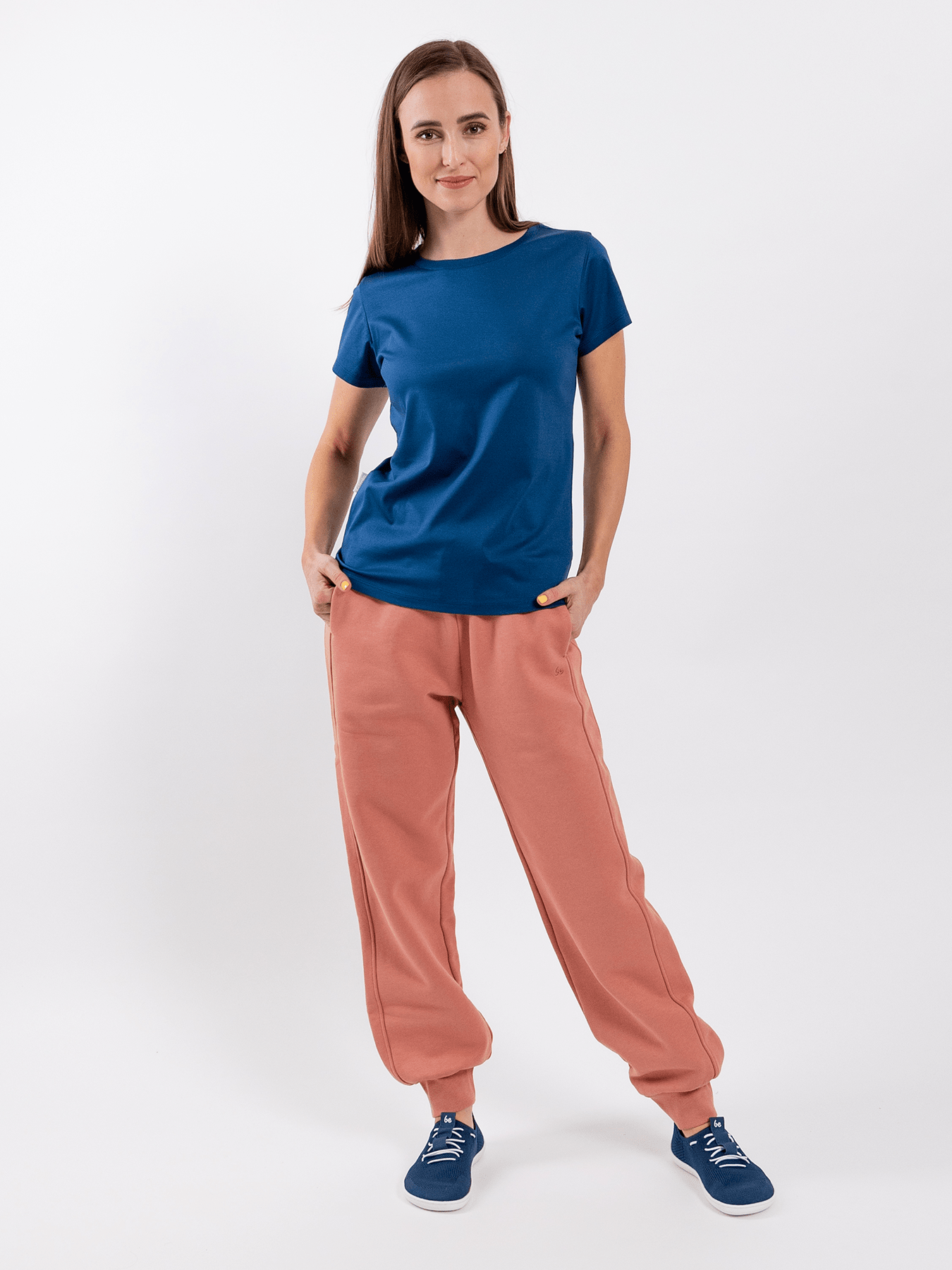Women's Round Neck t-shirt Be Lenka Essentials - Navy - Barefoot Shoe Store