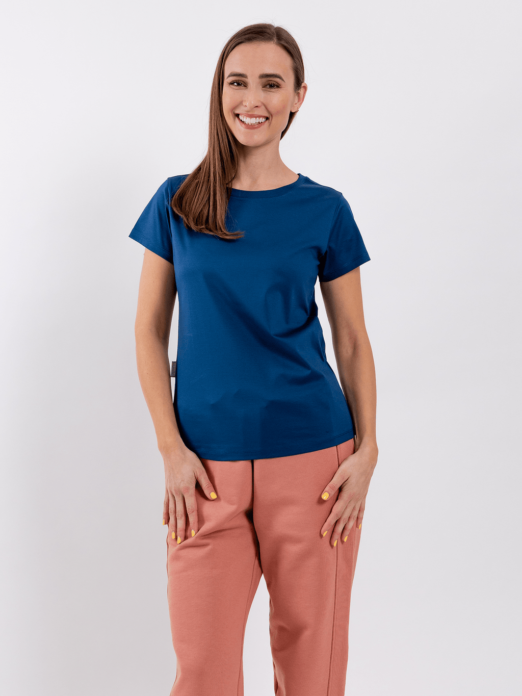 Women's Round Neck t-shirt Be Lenka Essentials - Navy - Barefoot Shoe Store