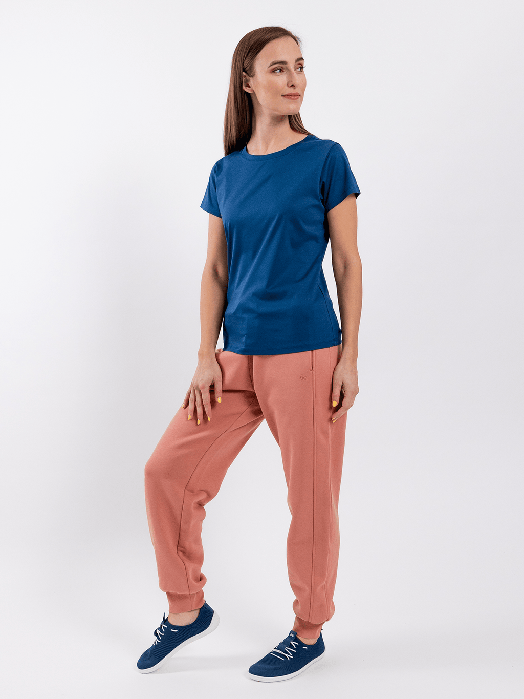 Women's Round Neck t-shirt Be Lenka Essentials - Navy - Barefoot Shoe Store