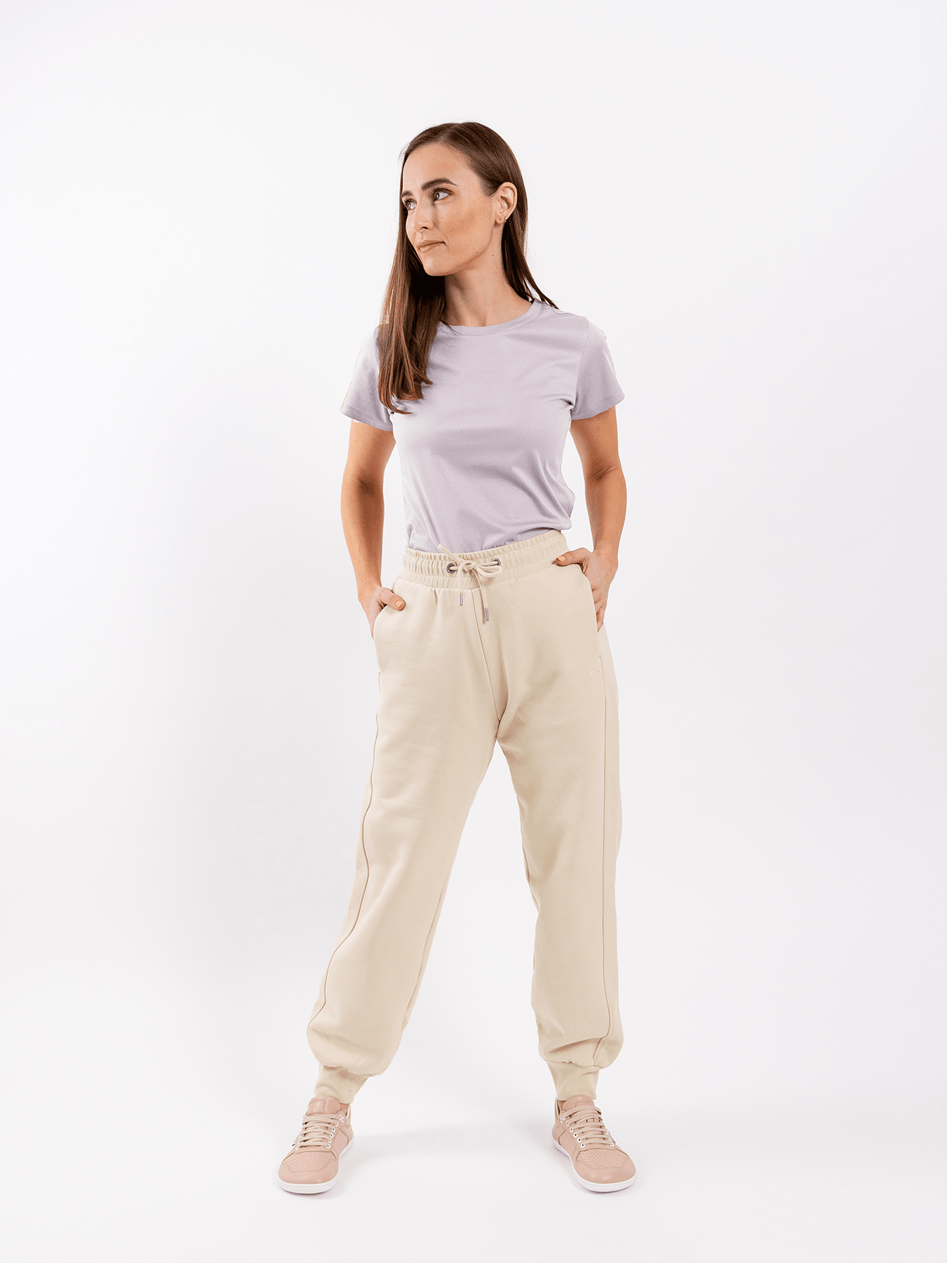 Women's Round Neck T-shirt Be Lenka Essentials - Powder Pink - Barefoot Shoe Store
