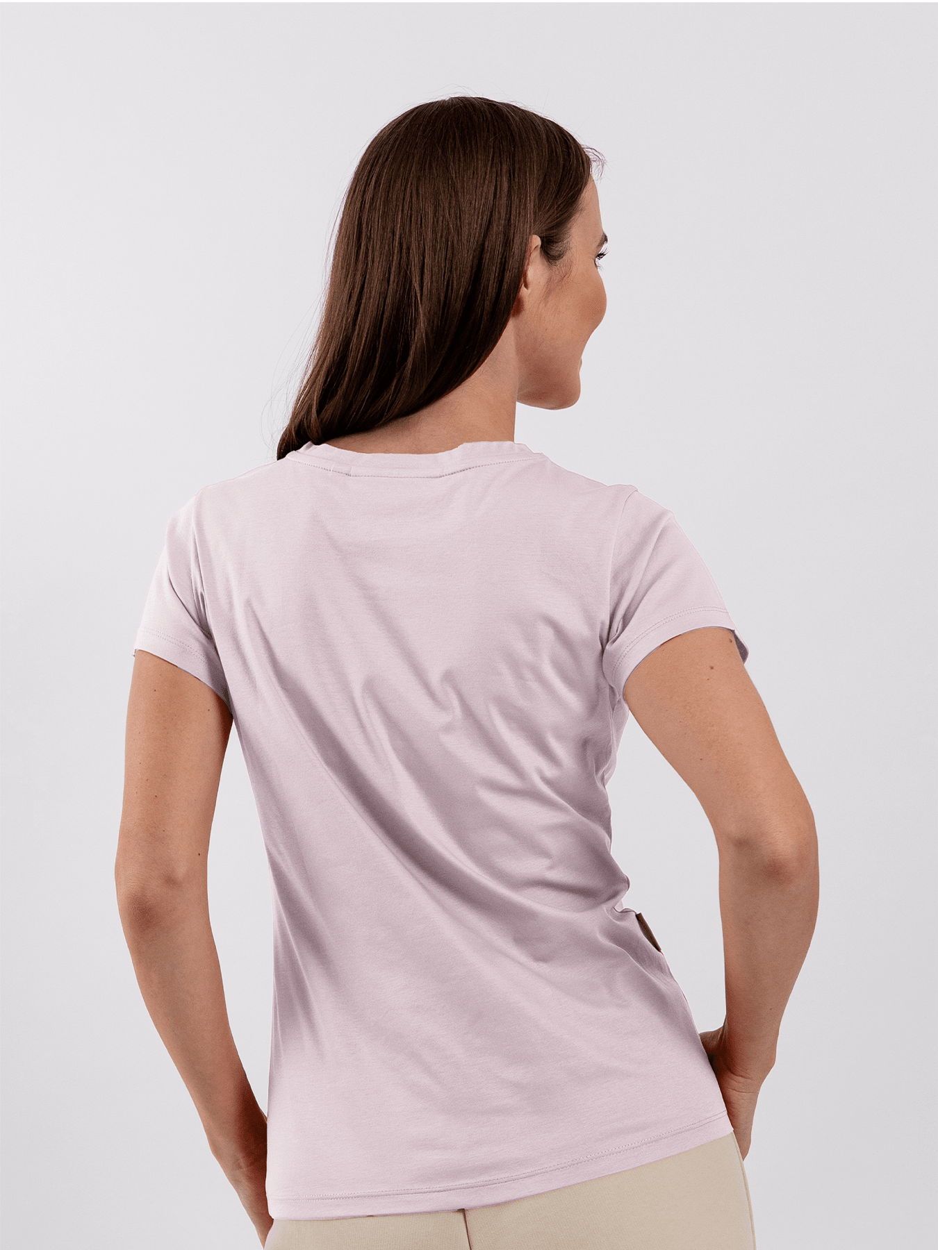 Women's Round Neck T-shirt Be Lenka Essentials - Powder Pink - Barefoot Shoe Store