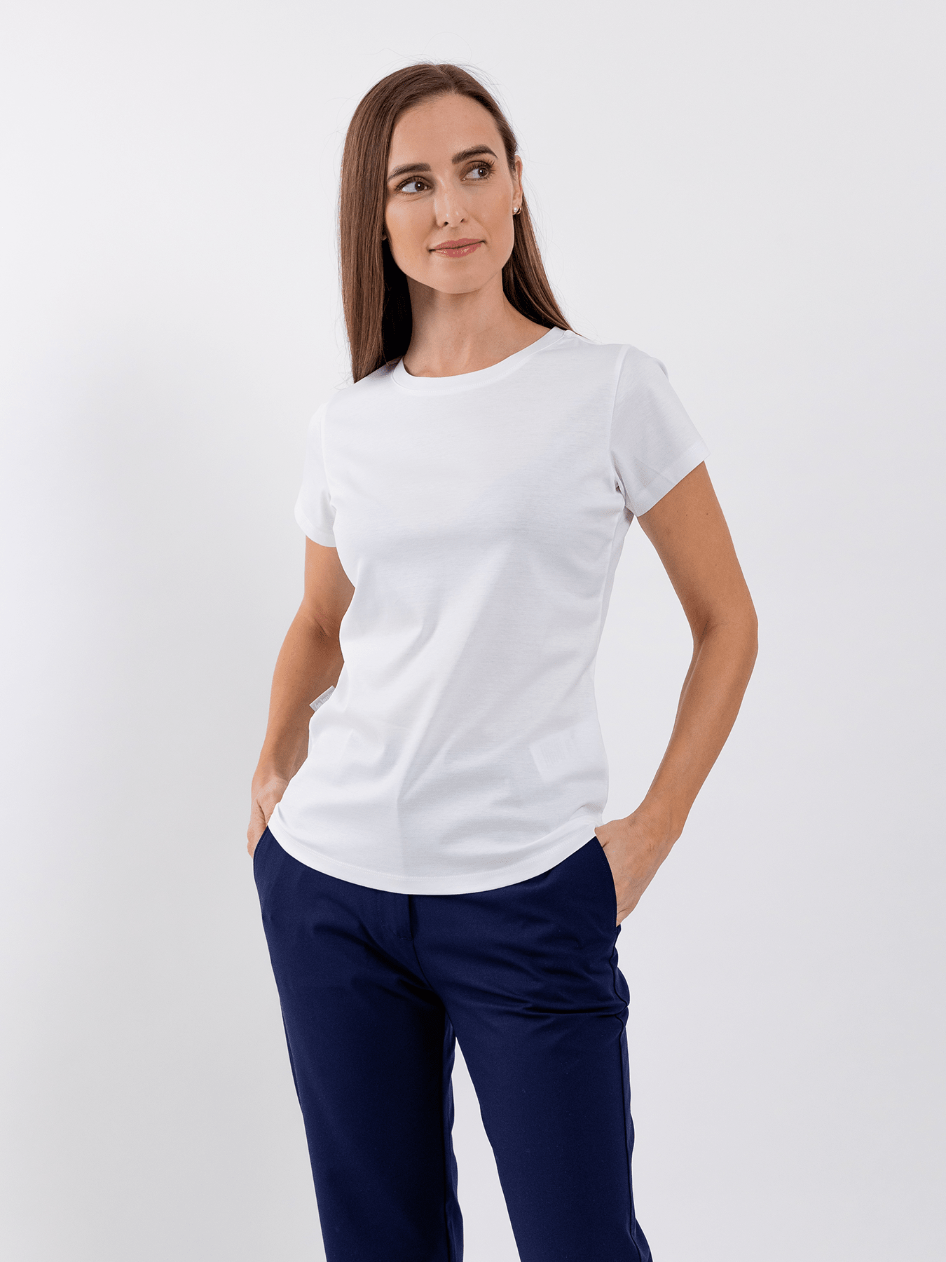 Women's Round Neck t-shirt Be Lenka Essentials - White - Barefoot Shoe Store