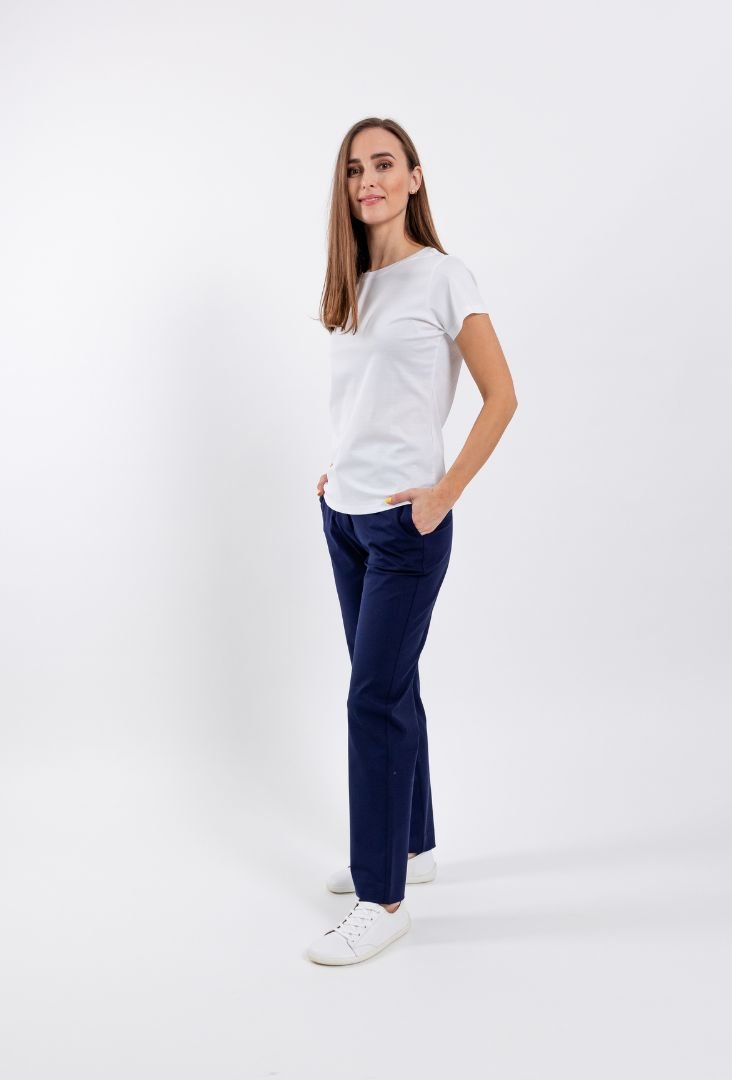 Women's Round Neck t-shirt Be Lenka Essentials - White - Barefoot Shoe Store