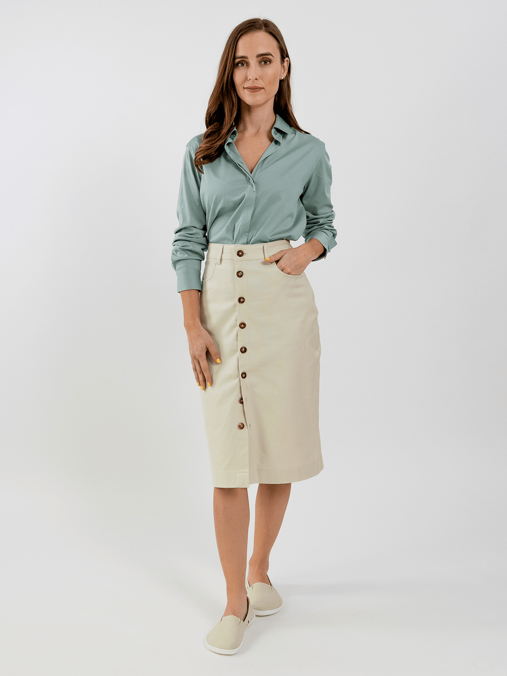 Women's Shirt Be Lenka Essentials - Pistachio Green - Barefoot Shoe Store
