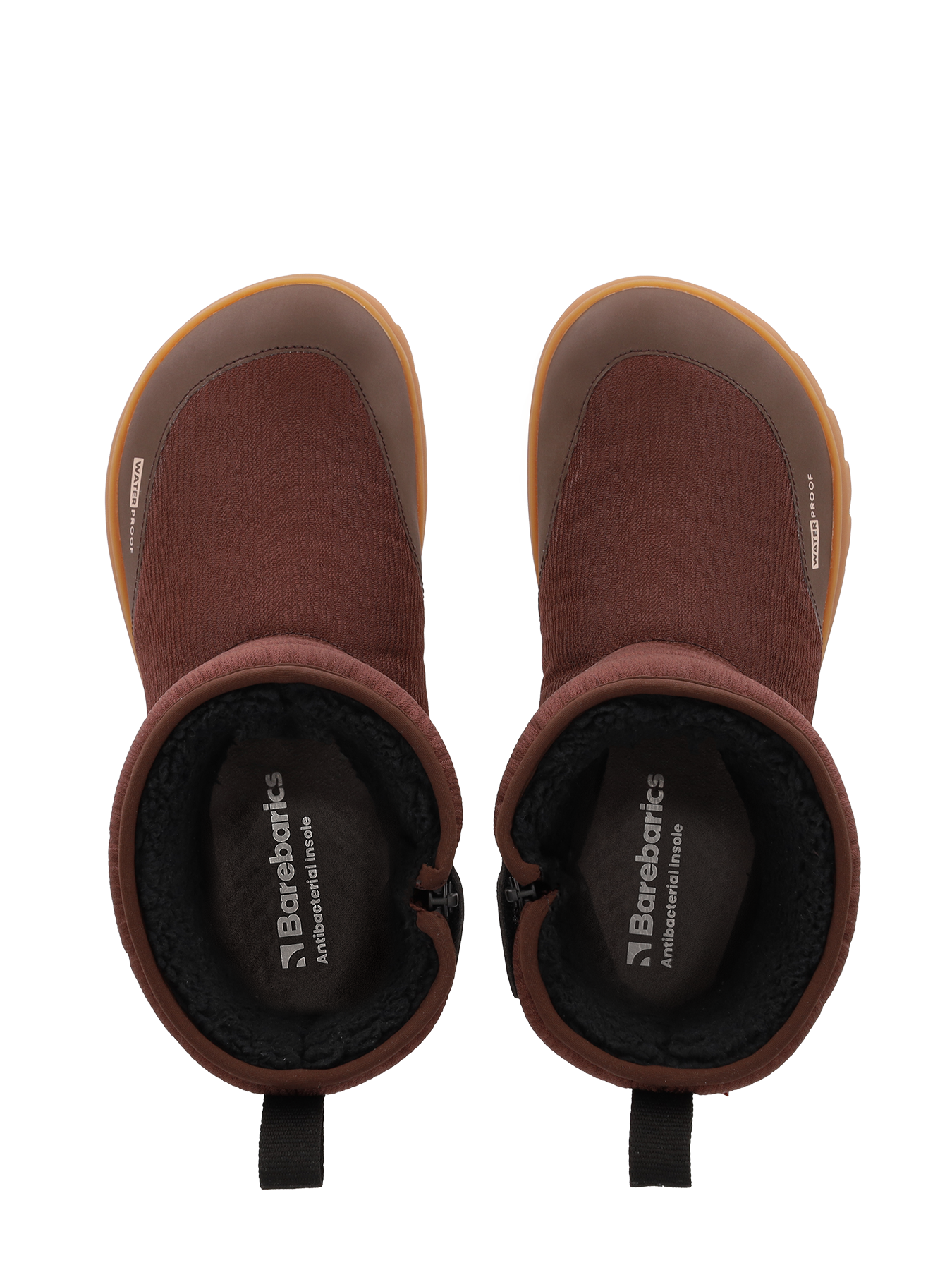 Barefoot Winter Boots Barebarics PolarStride - Copper Brown
